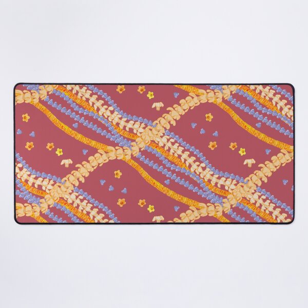 Item preview, Celebrating the Hawaiian Flower Lei-on brick red designed and sold by Linda Maliuana.