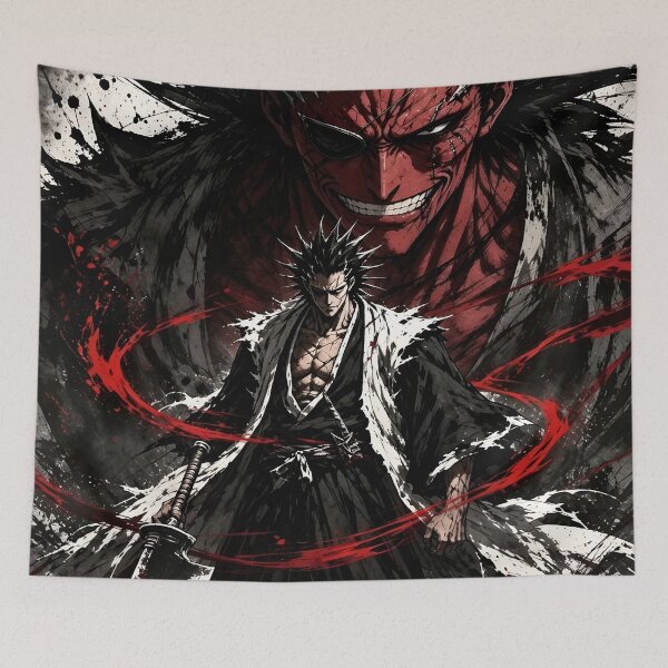 Artikelvorschau, Kenpachi Zaraki in Dämonenwutform | Bleach Dark Anime Warrior Art entworfen und verkauft von Dyan4.