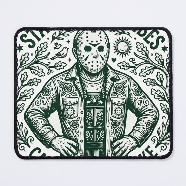 Item preview, Stay Positive Vibes - Jason Voorhees Camp Crystal Lake Parody designed and sold by Brexmore3.