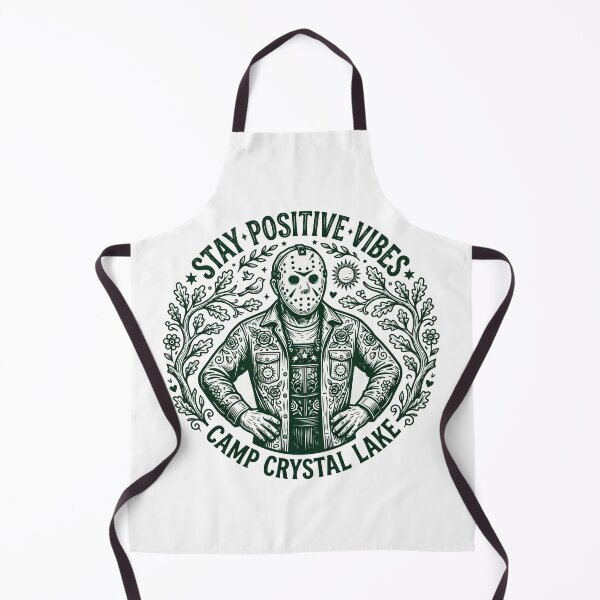 Item preview, Stay Positive Vibes - Jason Voorhees Camp Crystal Lake Parody designed and sold by Brexmore3.