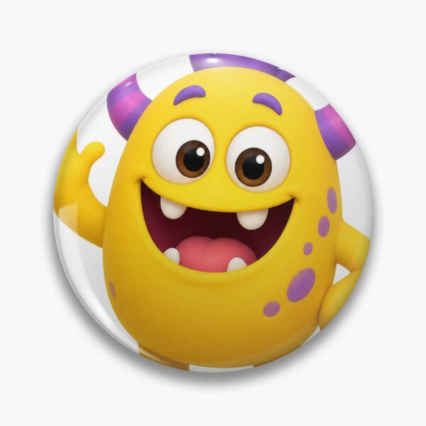 Item preview, Happy Goofy Monster Cartoon Sticker designed and sold by LevelUpReads.