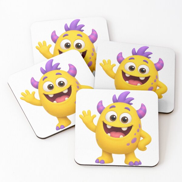 Item preview, Happy Goofy Monster Cartoon Sticker designed and sold by LevelUpReads.