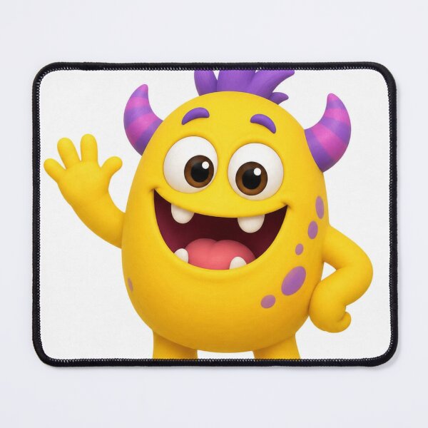 Item preview, Happy Goofy Monster Cartoon Sticker designed and sold by LevelUpReads.