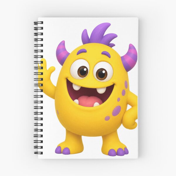 Item preview, Happy Goofy Monster Cartoon Sticker designed and sold by LevelUpReads.