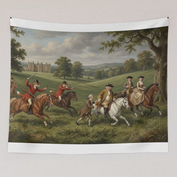 Item preview, Foxes Hunting designed and sold by Kirrindy Designs.