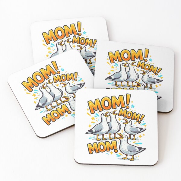 Item preview, Seagull Mom Mom Mom Funny Motherhood Meme T-Shirt | Cute Yelling Bird Mom Design designed and sold by Teetreasure2.