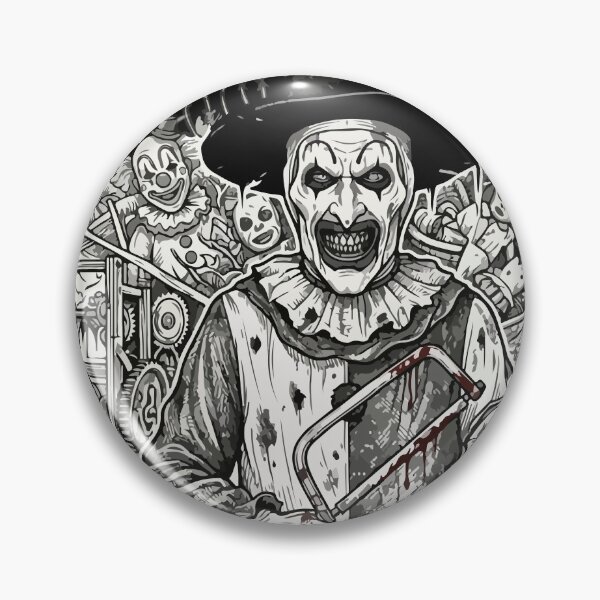 Item preview, Art the Clown Terrifier - Scary Line Art Illustration designed and sold by Brexmore3.