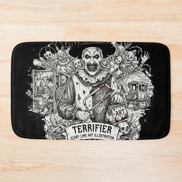 Item preview, Art the Clown Terrifier - Scary Line Art Illustration designed and sold by Brexmore3.