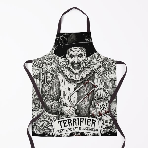Item preview, Art the Clown Terrifier - Scary Line Art Illustration designed and sold by Brexmore3.