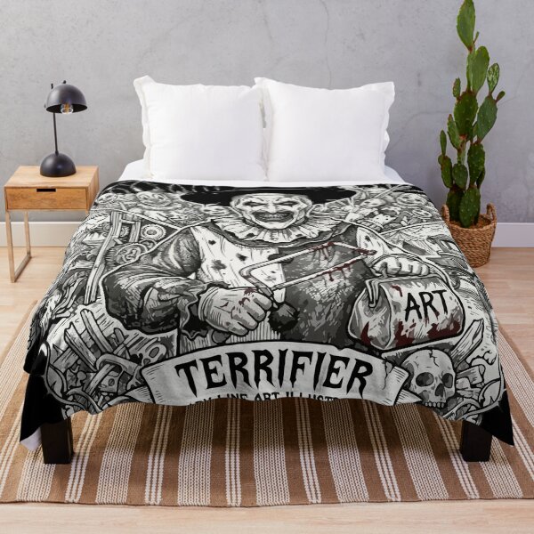 Item preview, Art the Clown Terrifier - Scary Line Art Illustration designed and sold by Brexmore3.