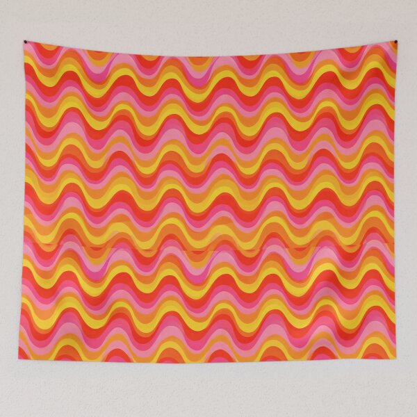 Item preview, 60s Retro Groovy Psychedelic Waves Pattern designed and sold by Ela Design Studio .