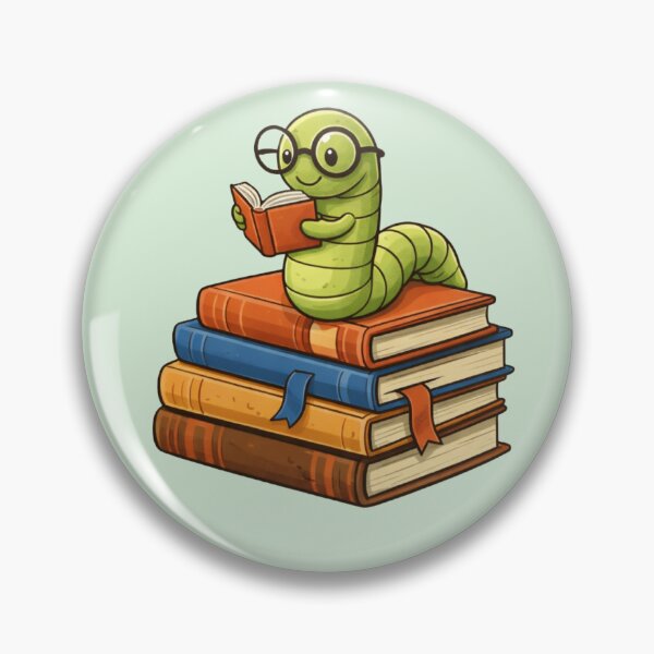 Item preview, Cute Book Worm - Reading Lover Design designed and sold by Myra365Art.