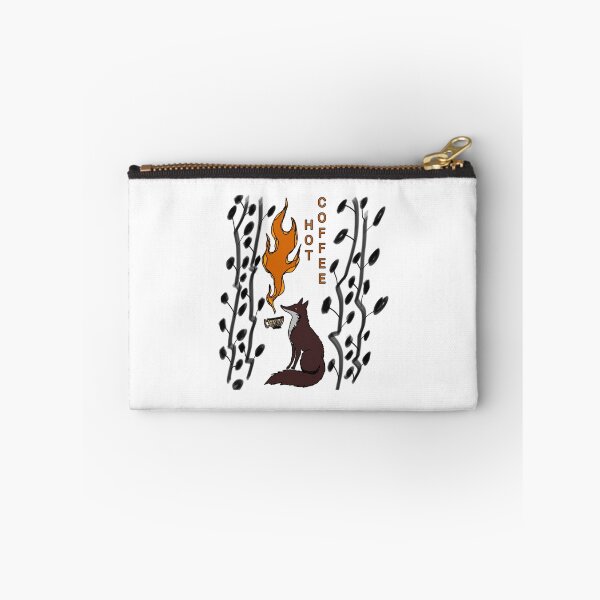Item preview, Fiery Serenity Cozy Hot Coffee Drinking Fox Art designed and sold by RozlinaROZ.