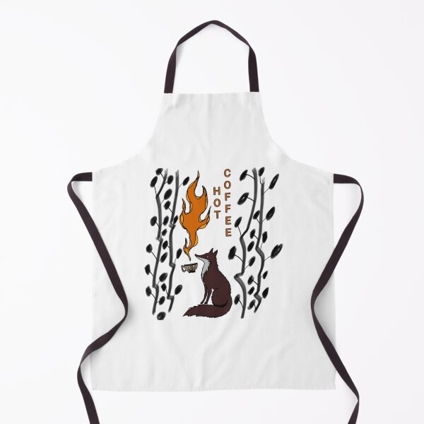 Item preview, Fiery Serenity Cozy Hot Coffee Drinking Fox Art designed and sold by RozlinaROZ.