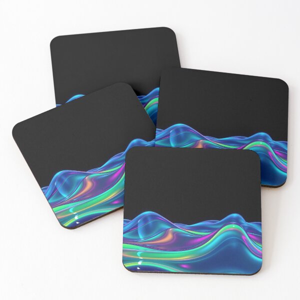 Item preview, Futuristic Neon Liquid Wave Abstract Background designed and sold by IntelliMindDesigns.
