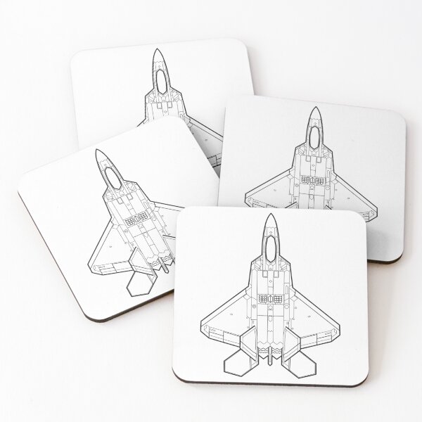 Item preview, Lockheed Martin F-22 Raptor - Black Lines designed and sold by An-twonShane.
