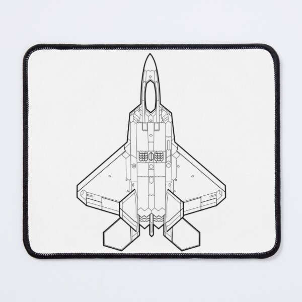 Item preview, Lockheed Martin F-22 Raptor - Black Lines designed and sold by An-twonShane.
