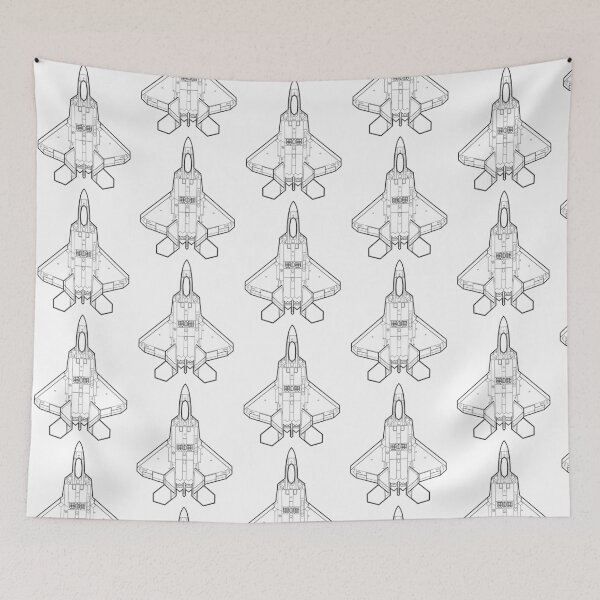 Item preview, Lockheed Martin F-22 Raptor - Black Lines designed and sold by An-twonShane.