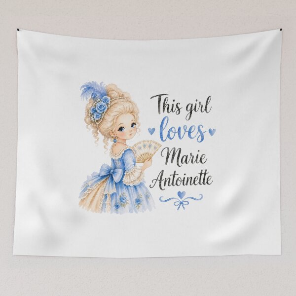 Item preview, This Girl Loves Marie Antoinette | Cute Rococo Princess Aesthetic Art designed and sold by Bara Lune Design .