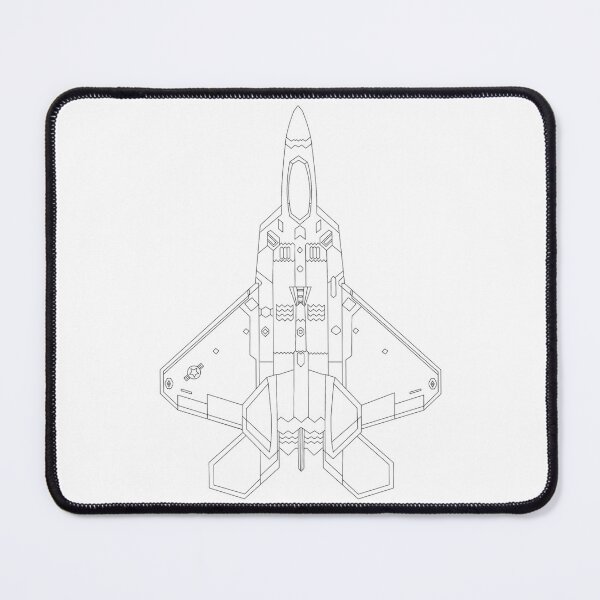 Item preview, Lockheed Martin F-22 Raptor Blueprint Black designed and sold by An-twonShane.