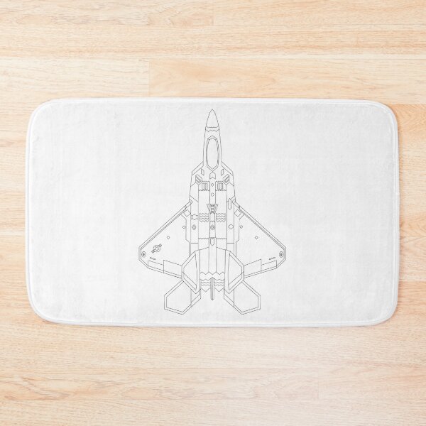 Item preview, Lockheed Martin F-22 Raptor Blueprint Black designed and sold by An-twonShane.