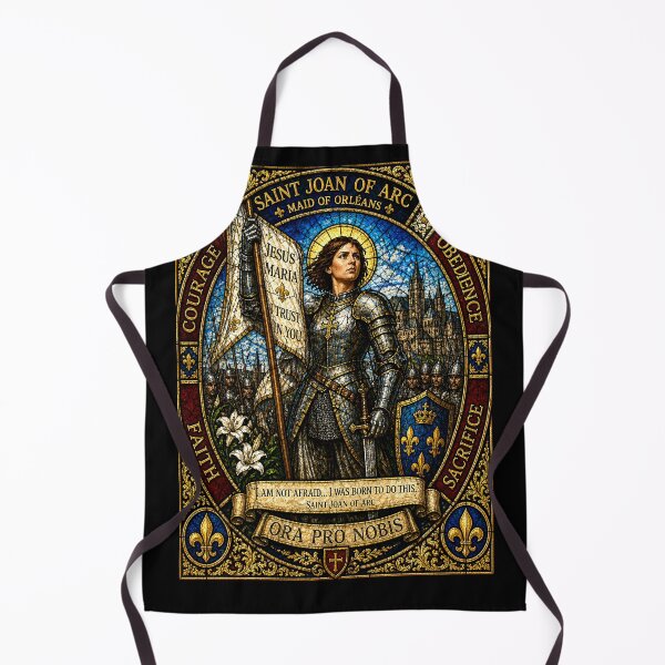 Item preview, Saint Joan of Arc Stained Glass Icon | Maid of Orléans designed and sold by SaintGear.