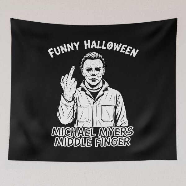 Item preview, Funny Michael Myers Middle Finger - Sarcastic Halloween designed and sold by Brexmore3.