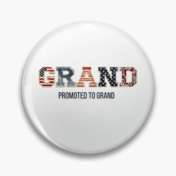 Item preview, Promoted To Grand Shirt New Grandpa Baby Announcement Americana Patriotic Patchwork designed and sold by Panom Suavichien.