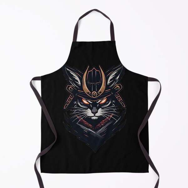 Item preview, Samurai Cat Warrior Kabuto Mascot Vector Art designed and sold by UrbanPrts.