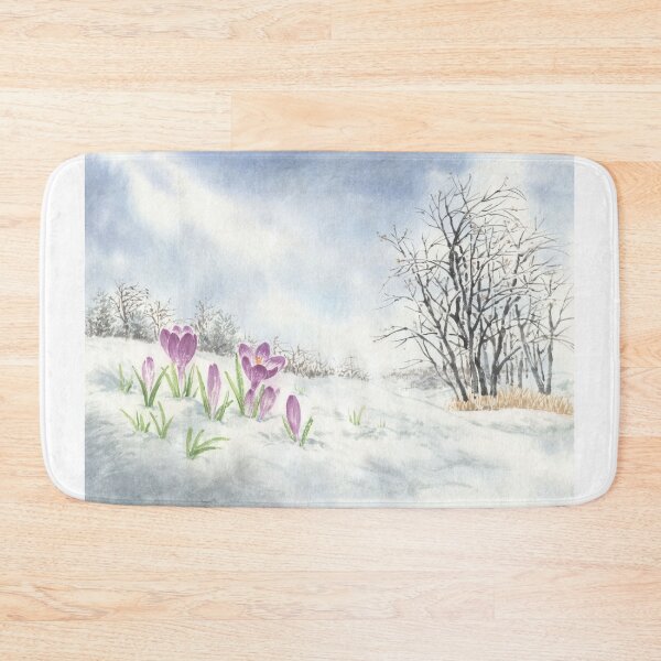 Item preview, January 3rd birthday flower Spring Crocus Landscape designed and sold by birthflower.