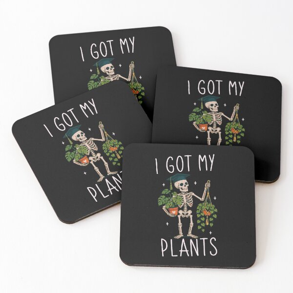 Item preview, I Got My Plants Funny Skeleton Plant Lover Shirt designed and sold by D-F-R-K.