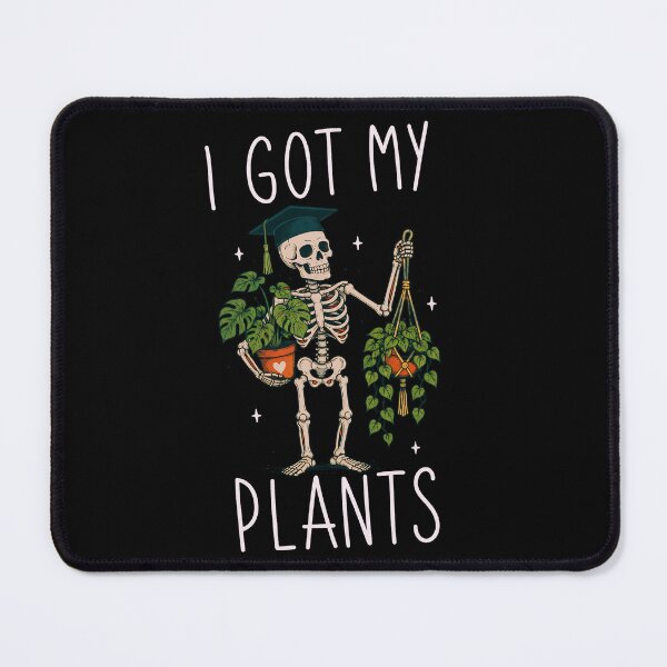 Item preview, I Got My Plants Funny Skeleton Plant Lover Shirt designed and sold by D-F-R-K.