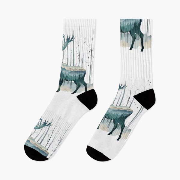 Item preview, Mystic Forest Deer Double Exposure designed and sold by drawlinershop.
