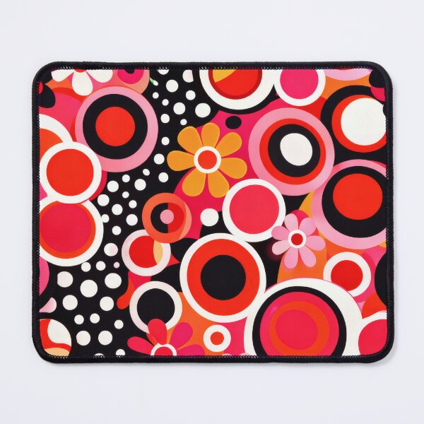 Item preview, 60s Mod Bold Geometric Retro Flower Pattern designed and sold by Ela Design Studio .