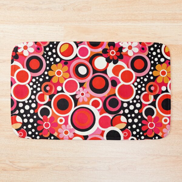 Item preview, 60s Mod Bold Geometric Retro Flower Pattern designed and sold by Ela Design Studio .