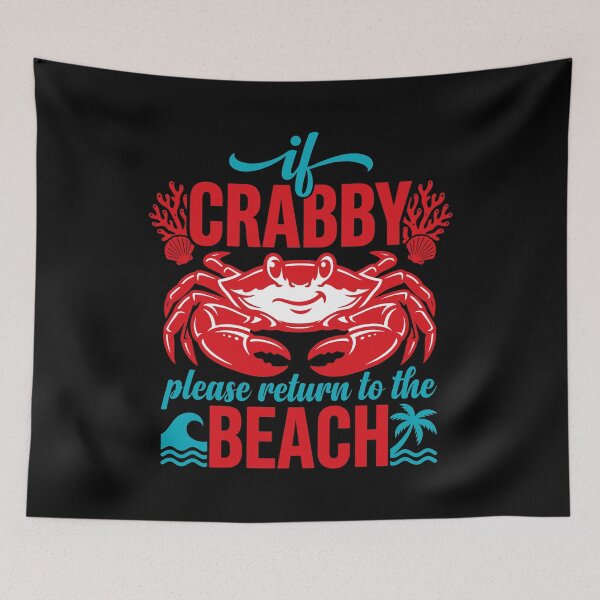 Item preview, Funny Crabby Beach Quote Summer Vacation Gift designed and sold by KroghDs.