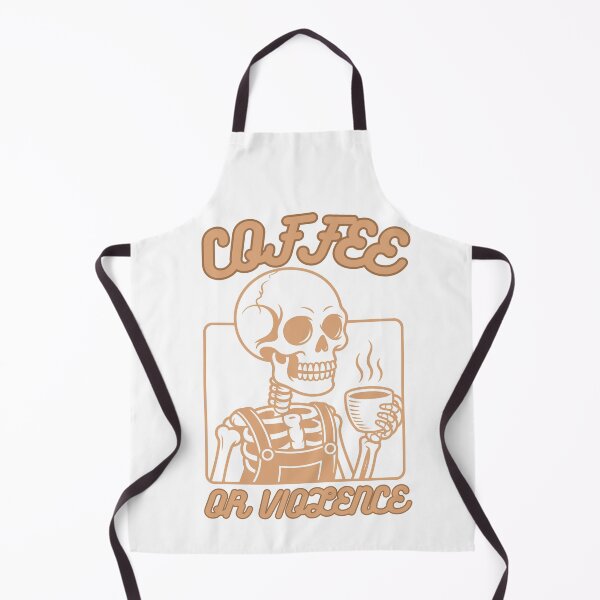 Item preview, coffee or violence simple classic design designed and sold by OldSkullDesigns.