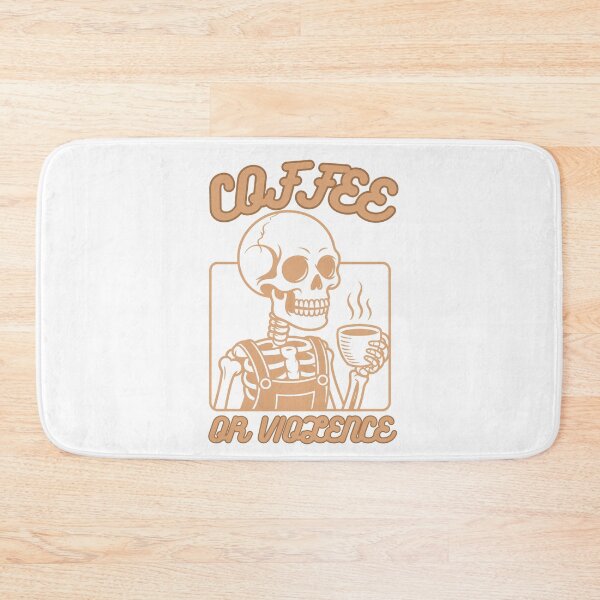 Item preview, coffee or violence simple classic design designed and sold by OldSkullDesigns.