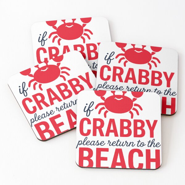 Item preview, Cute Crabby Beach Quote Summer Vacation Gift designed and sold by KroghDs.