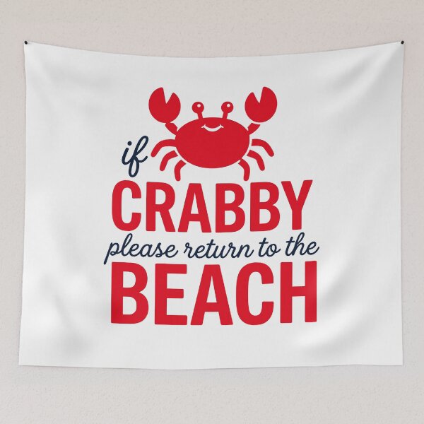 Item preview, Cute Crabby Beach Quote Summer Vacation Gift designed and sold by KroghDs.