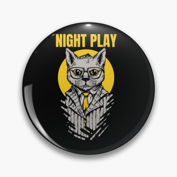 Item preview, Night Play Cool Cat - Sharp Pinstripe Suit Feline designed and sold by GenZFashion000.