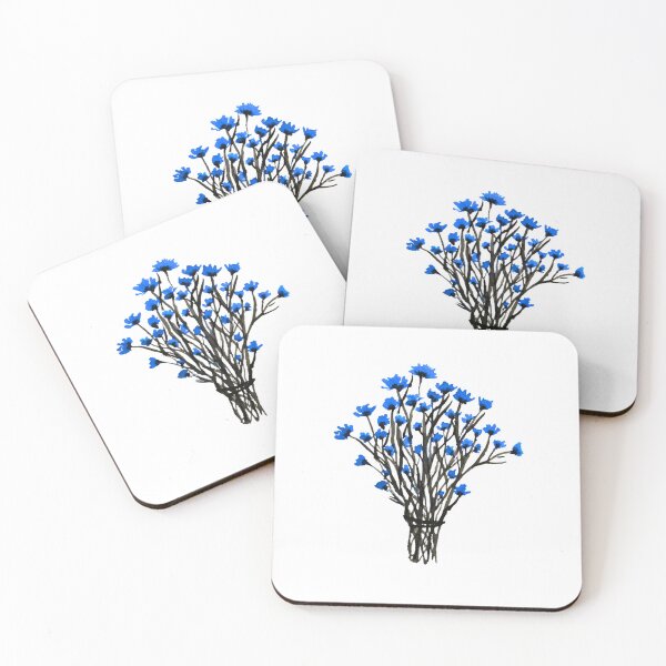 Item preview, Blue Flower Bouquet Sticker designed and sold by Little Bloom Studio.