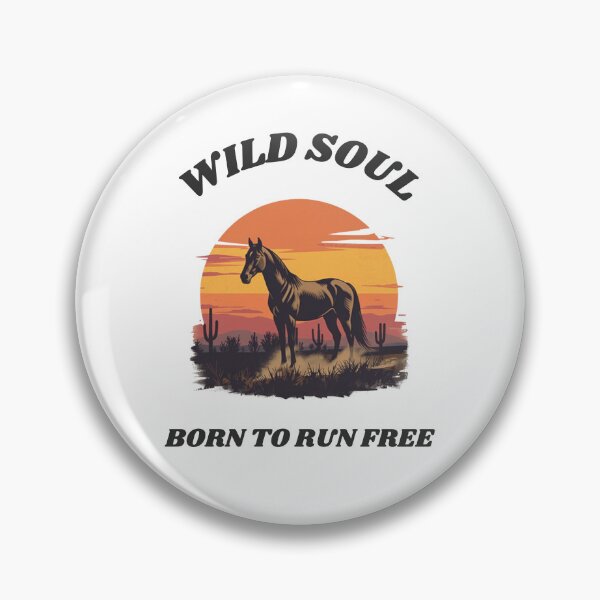 Item preview, Wild Soul Born To Run Vintage Horse Sunset designed and sold by myfunnyshirt.