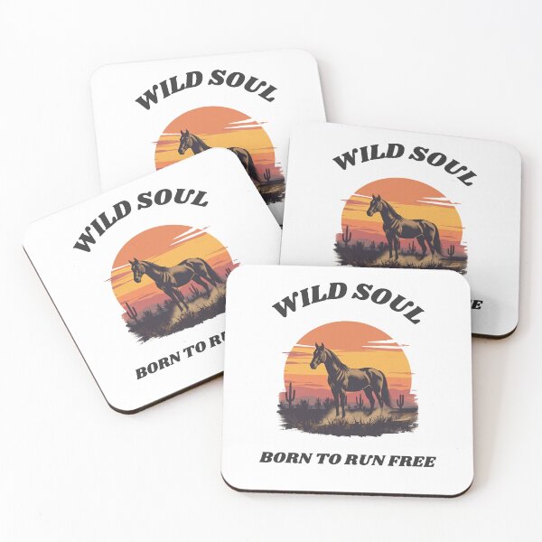 Item preview, Wild Soul Born To Run Vintage Horse Sunset designed and sold by myfunnyshirt.
