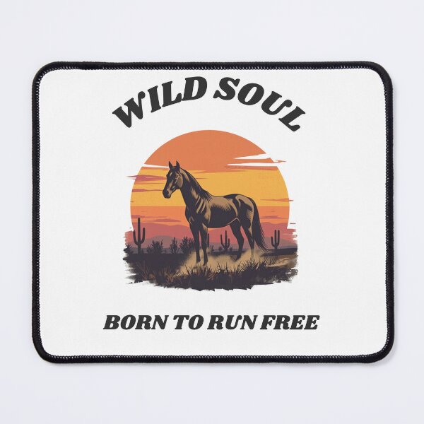Item preview, Wild Soul Born To Run Vintage Horse Sunset designed and sold by myfunnyshirt.
