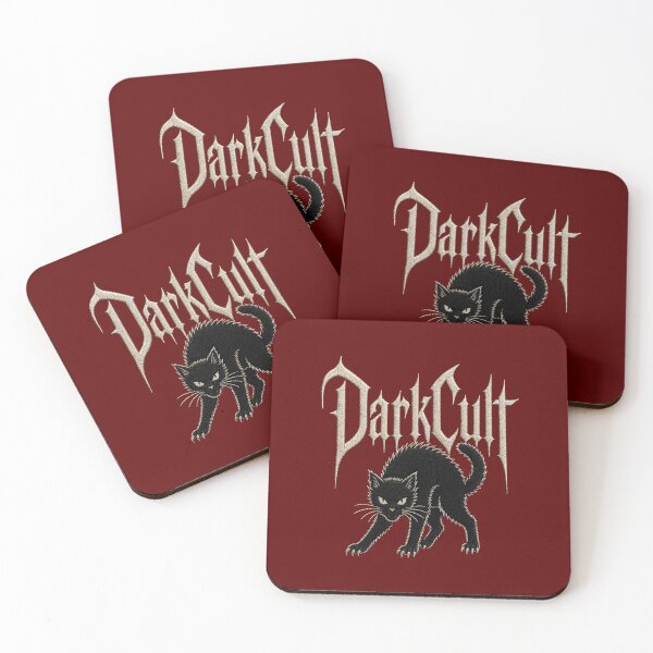 Item preview, DarkCult Black Cat Embroidery Gothic Horror Design. designed and sold by HorrorInkStudio.