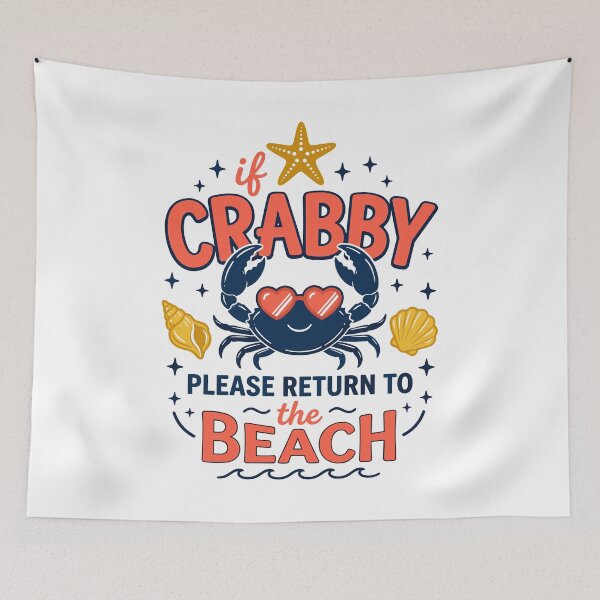 Item preview, Funny Crabby Beach Vacation Quote Gift designed and sold by KroghDs.