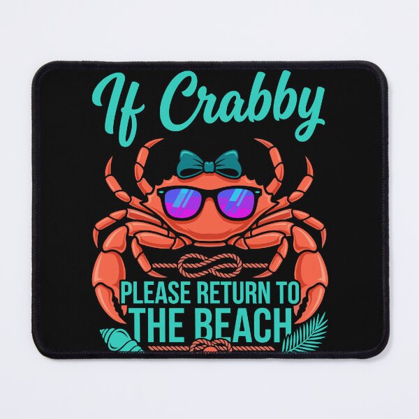 Item preview, Cute Bow Crab Sunglasses Beach Vacation Quote designed and sold by KroghDs.