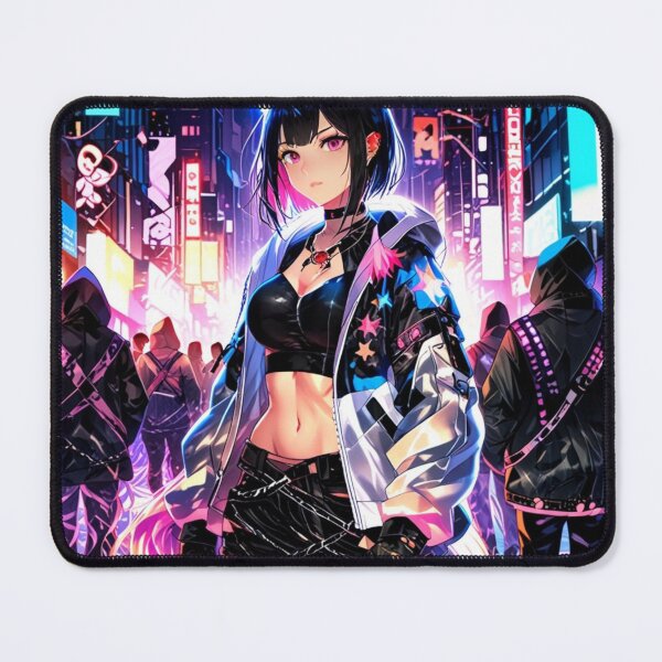 Item preview, Neon Tokyo Catgirl Cyberpunk Anime Art designed and sold by AnimDream .
