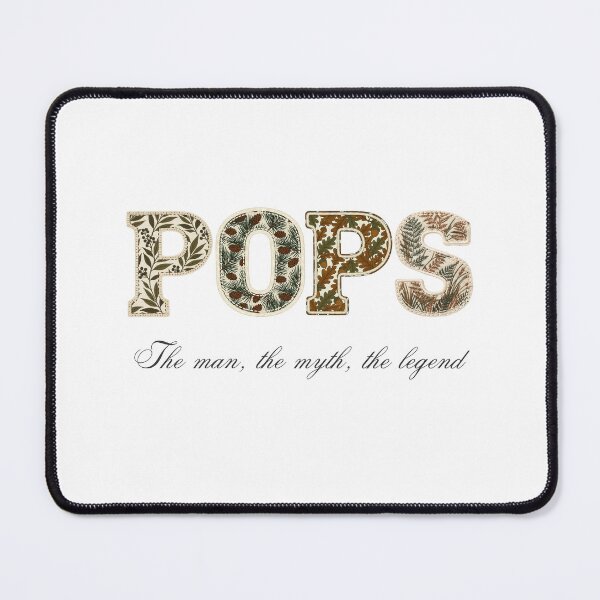 Item preview, Pops The Man The Myth The Legend Shirt Botanical Patchwork Vintage Father Gift designed and sold by Panom Suavichien.